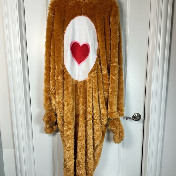 Care Bears Brown and White Plush Onesie with Pink Accent - Picture 5 of 10